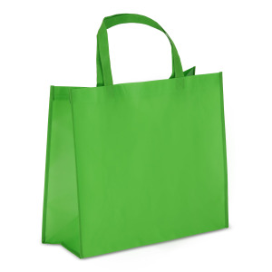 R-PET Torba transportowa laminowana włóknina 40 x 16 x 35cm 105g/m² Jasnozielony