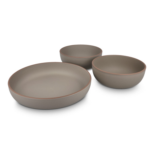 Zestaw do serwowania InSideOut 3-częściowy Runa, wykonany z R-PET Taupe LT57310-N0058 (2)