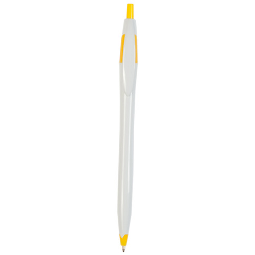 Długopis biało-żółty V1458-82 