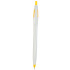 Długopis biało-żółty V1458-82  thumbnail