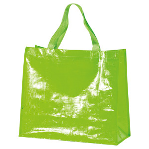 Torba na zakupy laminowana 120 g PP / Marketbag Jasnozielony