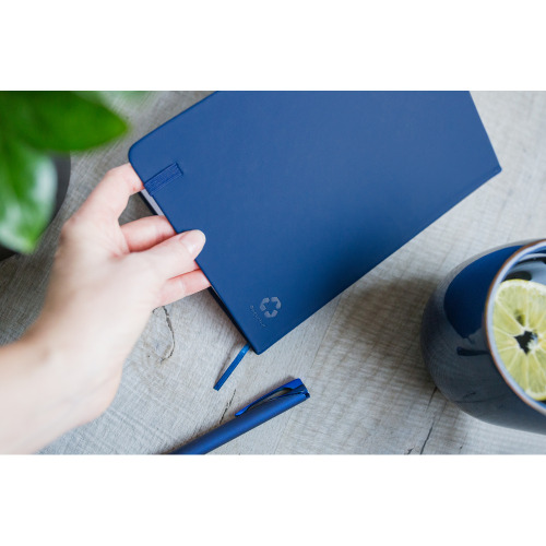 Notatnik A5 z PU z recyklingu | Roderick Granatowy VA081-04 (7)