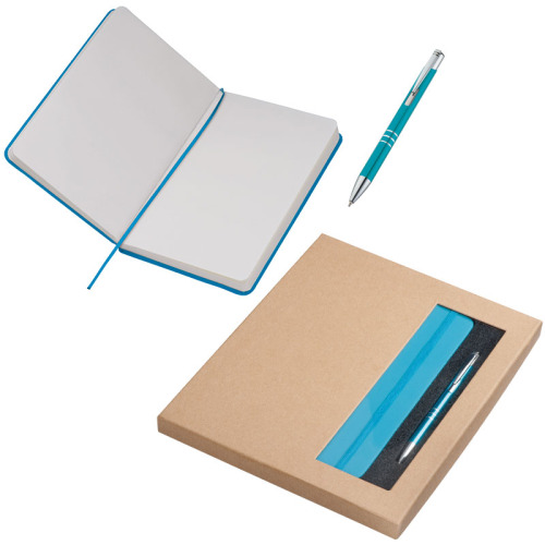 Zestaw notes A5 i długopis NORDERSTEDT Morski 287614 