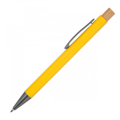 Długopis z aluminium z recyklingu ROSARIO żółty 1517808 (2)