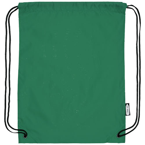 Plecak Oriole ze sznurkiem ściągającym z recyklowanego plastiku PET Zielony 12046161 (4)