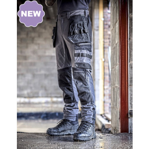 Spodnie Slim 4TEX Stretch - Slate Grey & Black