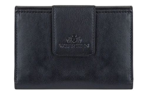 Damski portfel WITTCHEN ze skóry z elegancką napą Czarny WITT14-1-048 