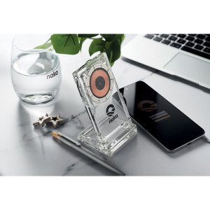 Ładowarka bezprzew. akryl 15W