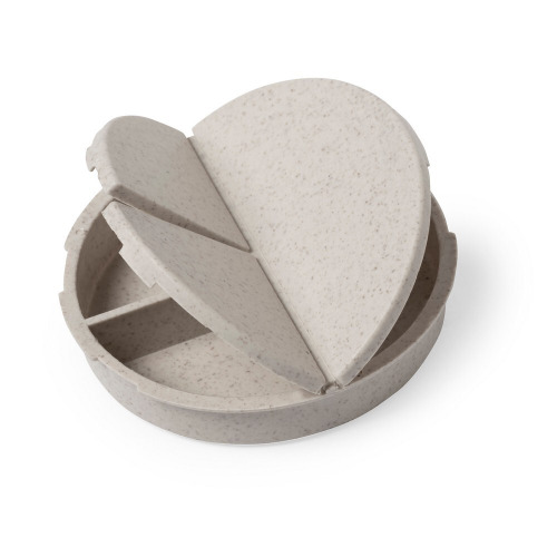 Pojemnik na tabletki z 3 przegrodami Neutralny V8855-00 (1)