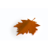 Bloker stoper do drzwi jesienny liść Pomarańczowy QL10072-OR  thumbnail