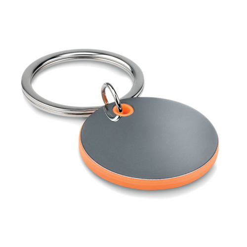 Okrągły brelok na klucze Pomarańczowy MO8876-10 