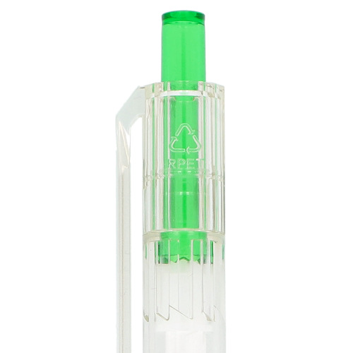 Długopis R-PET Transparentny / zielony LT80562-N0431 (3)