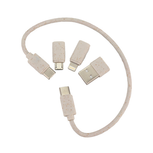 Kabel 4w1 w drewnianej obudowie, LH-ZM01 Beżowy EG059313 (3)