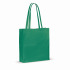 Torba z bawełny z recyklingu z dnem 140g/m² 38x10x42cm Ciemnozielony LT95242-N0030  thumbnail