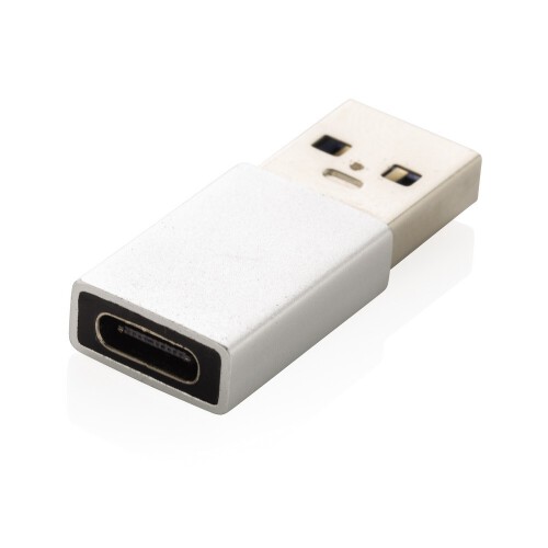 Adapter USB A do USB C srebrny P300.152 (1)