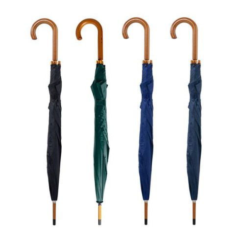 Parasol automatyczny z drewnianą rączką Czerwony IP35038452 (7)