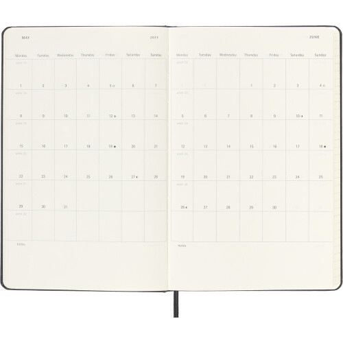 Kalendarz z notatnikiem MOLESKINE czarny VM399-03/2024 (4)