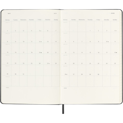 Kalendarz z notatnikiem MOLESKINE czarny VM399-03/2024 (4)