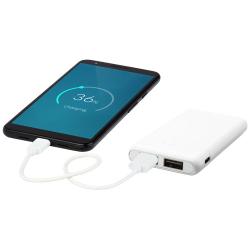 Odyssey powerbank o wysokiej gęstości energetycznej, 5000 mAh Biały 12416701 (7)