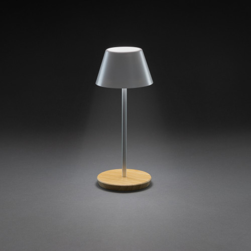 Lampka na biurko Pure Glowe, plastik z recyklingu Biały P513.283 (9)