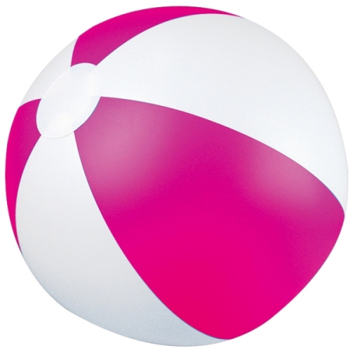 Piłka plażowa dwukolorowa KEY WEST różowy 105111 (1)