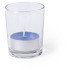 Szklany świecznik, świeczka zapachowa niebieski V8838-11 (1) thumbnail