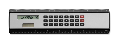 Linijka, kalkulator czarny V3030-03 