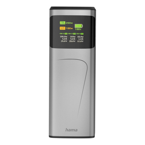 Power bank 24000 mAh Hama High Power 200W Grafitowy VH030-15 (15)