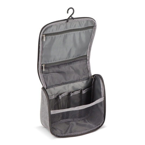 Torba podróżna na kosmetyki rPET 300D Kora Szary LT95396-N0061 (5)