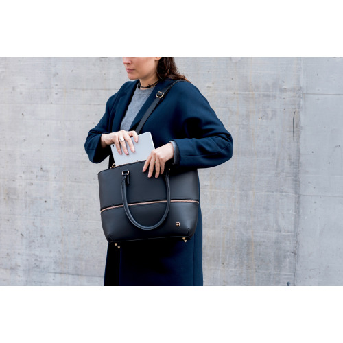 Torba damska Wenger Eva 13`, czarna/granatowa Grafitowy W601077 (2)