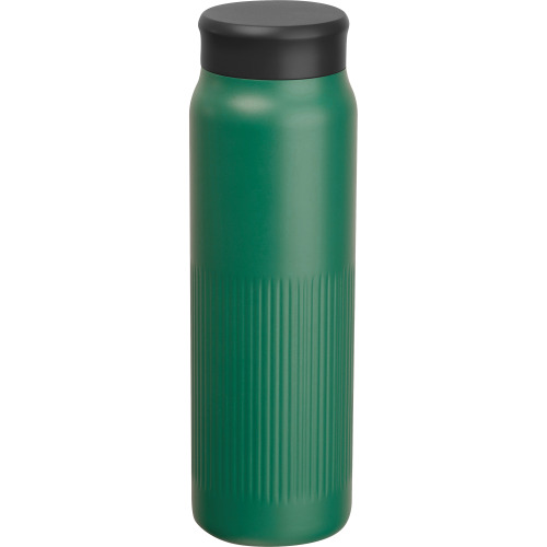 Butelka termiczna stalowa z recyklingu 700 ml TAZIO Ciemnozielony 8565199 