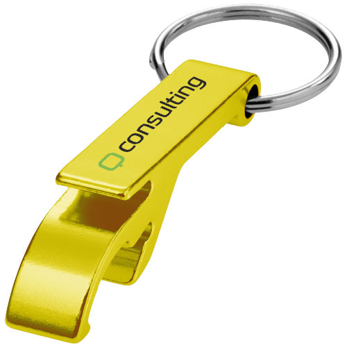 Brelok aluminiowy Tao z otwieraczem do butelek i puszek Złoty 11801867 (1)