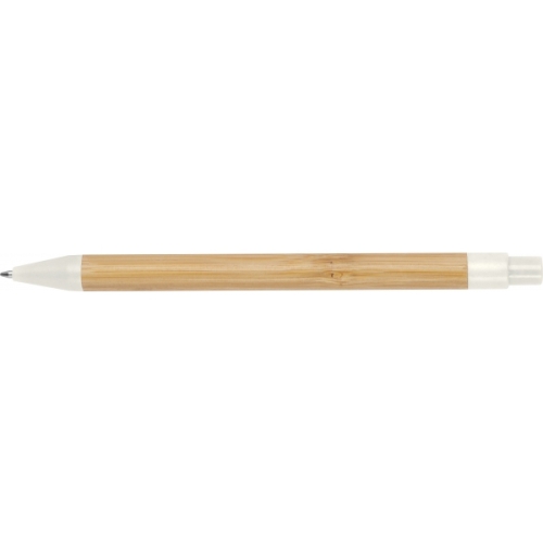 Długopis bambusowy Halle biały 321106 (3)