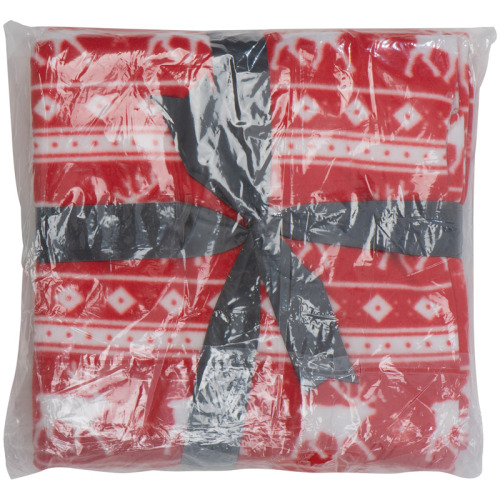 Koc z motywem świątecznym Czerwony 0869WE (3)