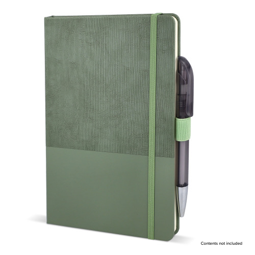 Notatnik Thermo Leather A5 Ciemnobrązowy / zielony LT92088-N5031 (4)