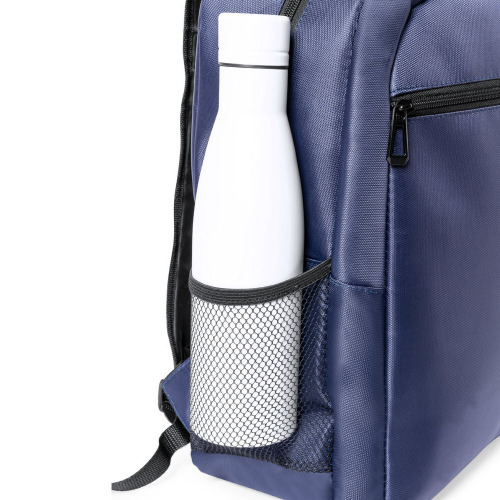 Plecak na laptopa 15" z nylonu z recyklingu Granatowy V1087-04 (2)