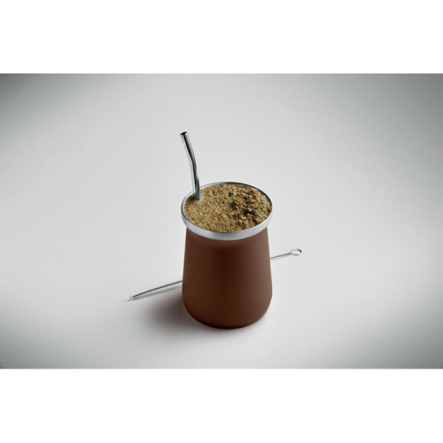 Kubek do herbaty yerba mate Brazowy MO2776-01 (4)