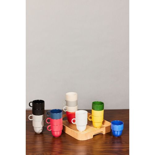 Kubek z uchem INKA, biały Biały 5018533- (5)