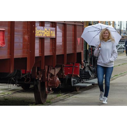 Mały parasol automatyczny 21" AWARE™ RPET Biały P850.593 (8)