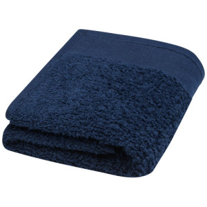 Chloe bawełniany ręcznik kąpielowy o gramaturze 550 g/m² i wymiarach 30 x 50 cm Granatowy