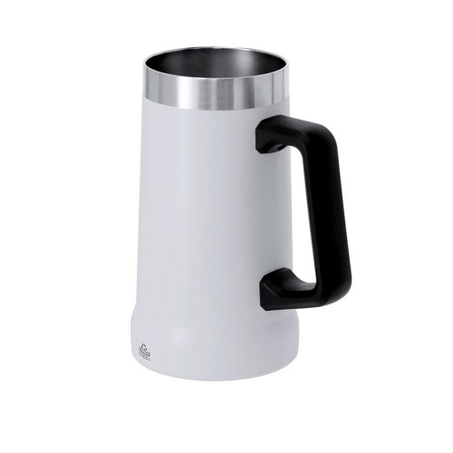 Kubek 700 ml ze stali nierdzewnej z recyklingu Biały VA686-02 (1)