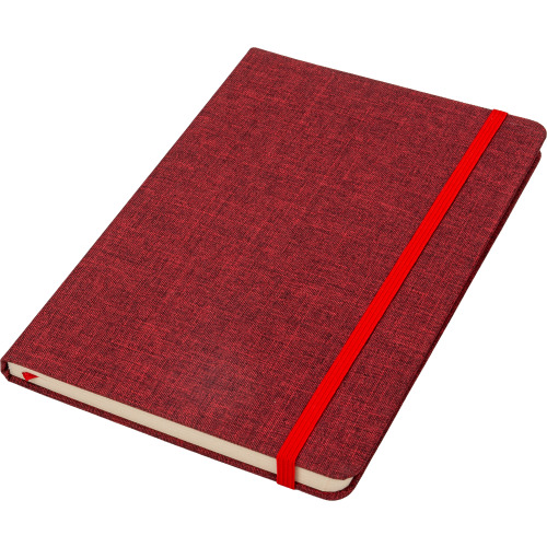 Notes A5 w linie z trzciny cukrowej i rPET ALGIERS Czerwony 422805 