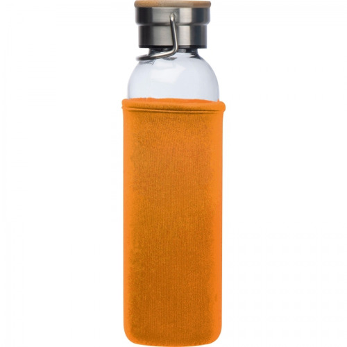 Butelka szklana z pokrowcem 600 ml RAMONA Pomarańczowy 6318110 (5)