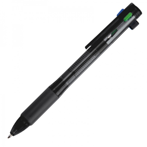 Długopis plastikowy 4w1 NEAPEL czarny 078903 (3)