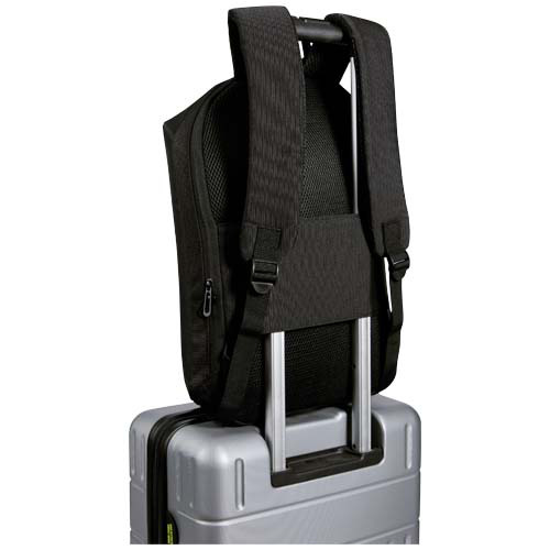 Luma plecak na laptopa z ekranem o przekątnej 15 cali z płótna z recyklingu z certyfikatem GRS o pojemności 10 l Czarny 13011090 (3)