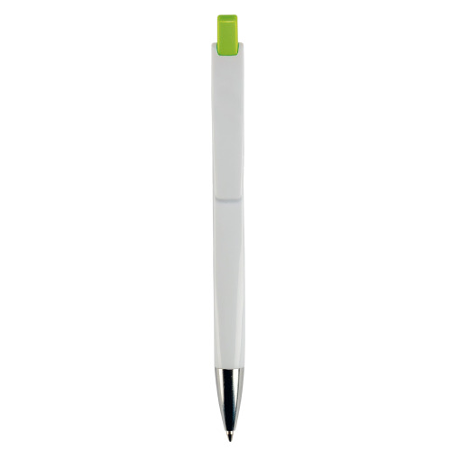 Długopis RIva w mocnym kolorze Biały / jasnozielony LT80835-N0132 (2)
