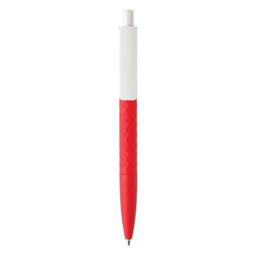 Długopis X3 z przyjemnym w dotyku wykończeniem czerwony V1999-05 (2)