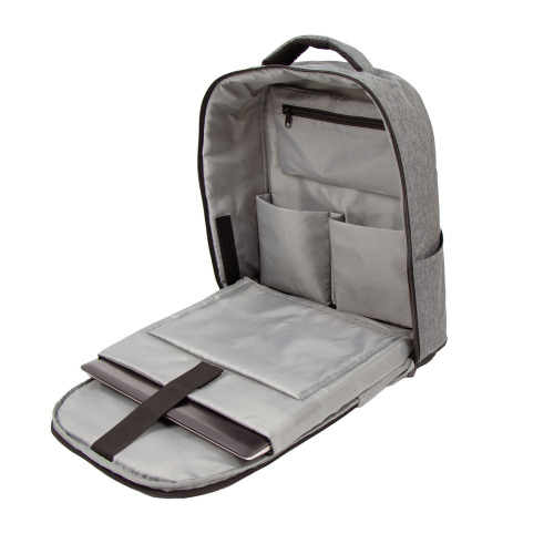 Plecak na laptopa 15,6" RPET B'RIGHT | Henry Szary V8298-19 