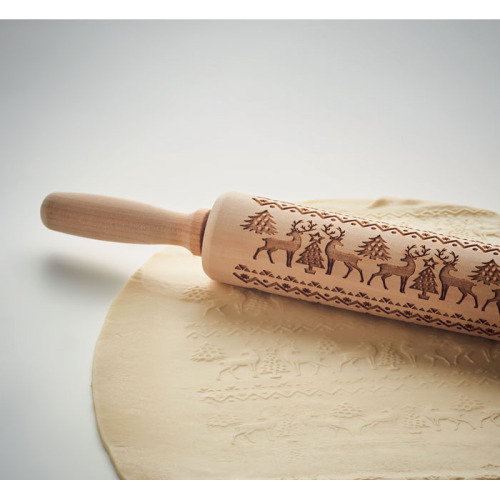 Świąteczny wałek do ciasta Drewna CX1491-40 (6)