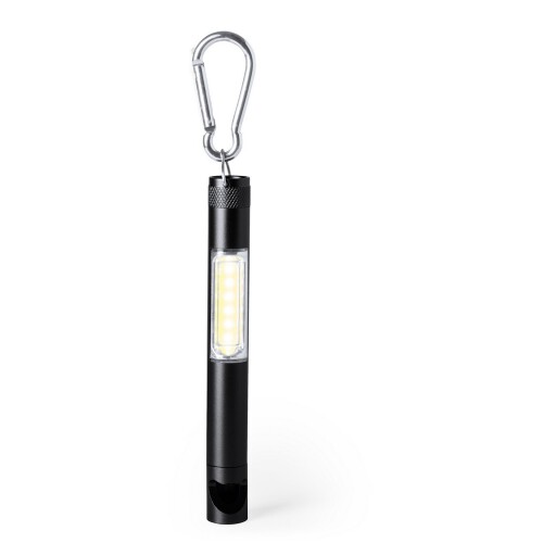 Latarka warsztatowa COB LED, magnes, otwieracz do butelek czarny V9713-03 